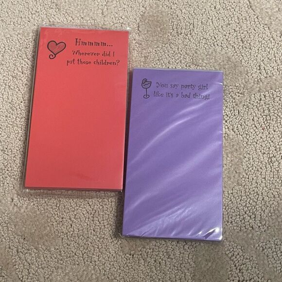 Laura Kelly Designs Sarcastic Magnetic Note Pads x 2 - Picture 3 of 5